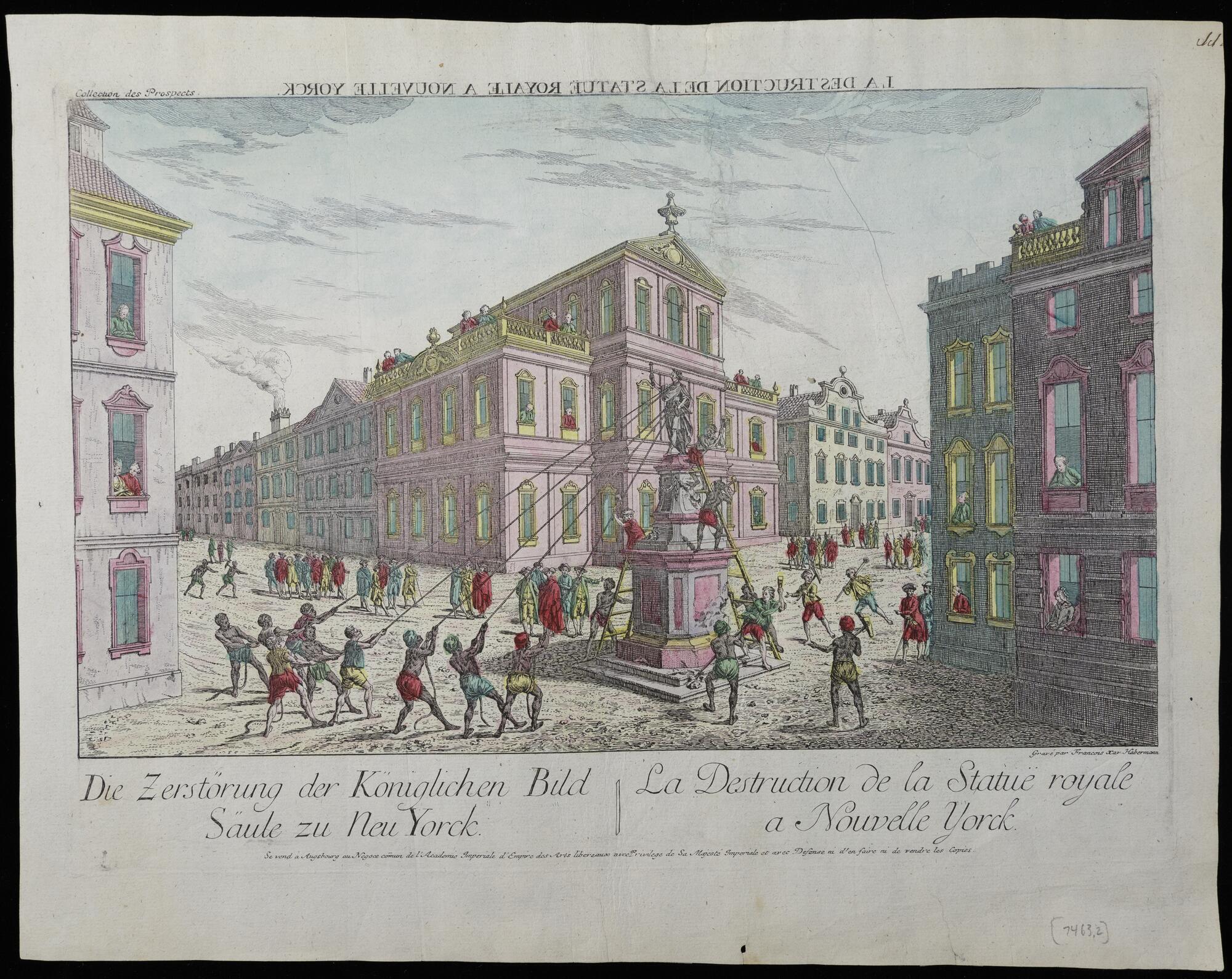 La Destruction de la Statue Royale a Nouvelle Yorck