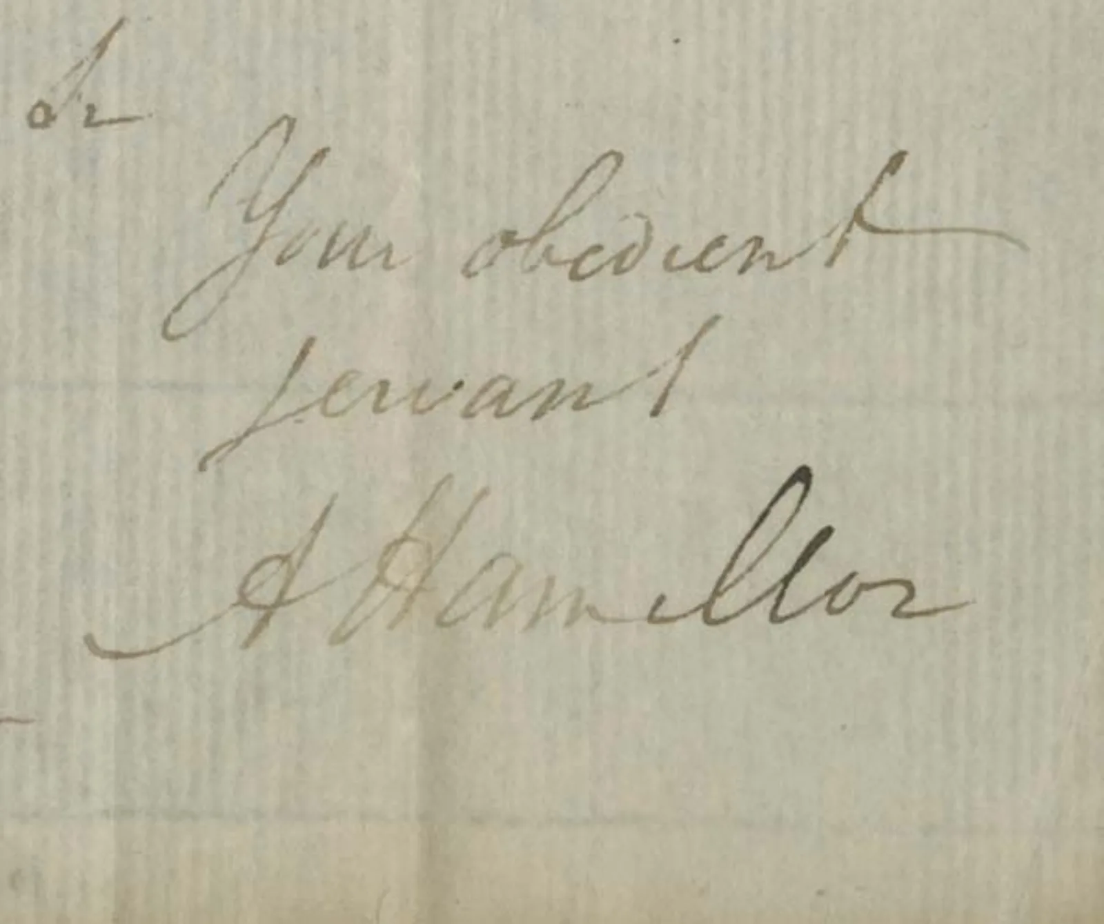 Hamilton's signature