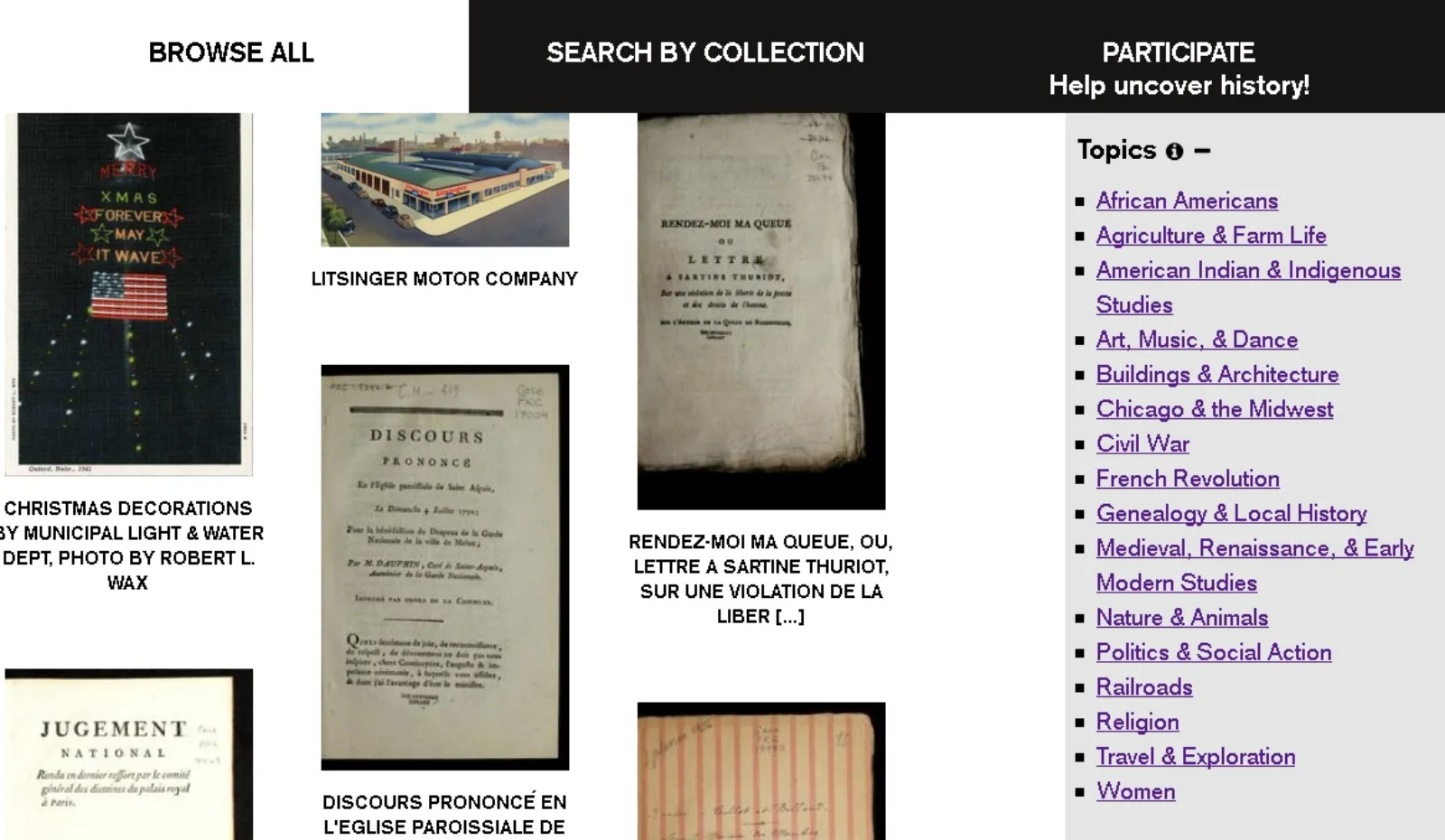 Digcoll screen shot