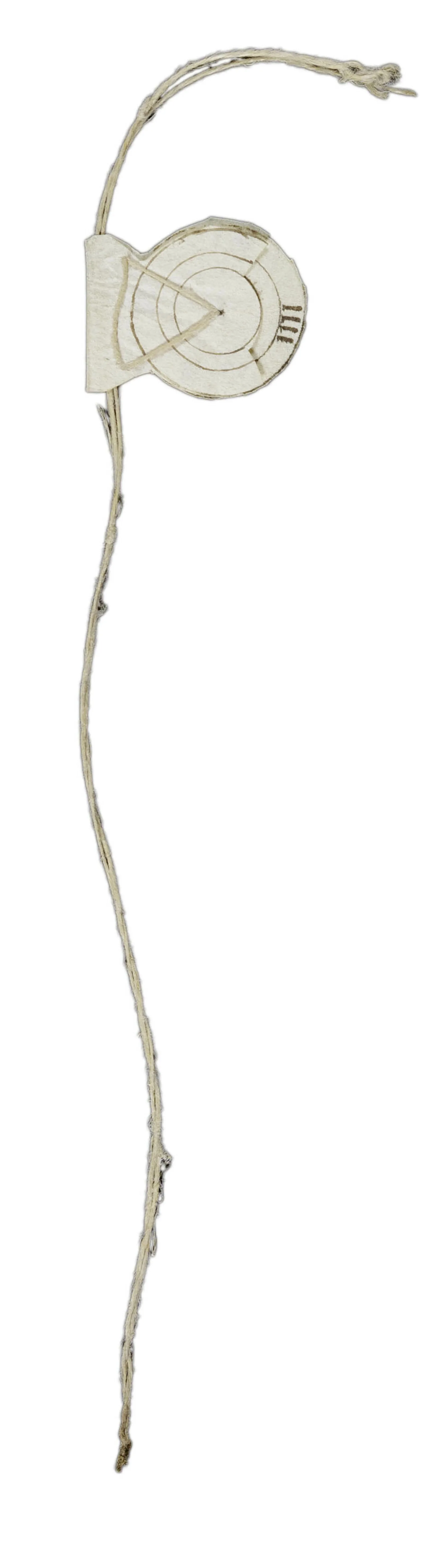 Manuscript volvelle bookmark