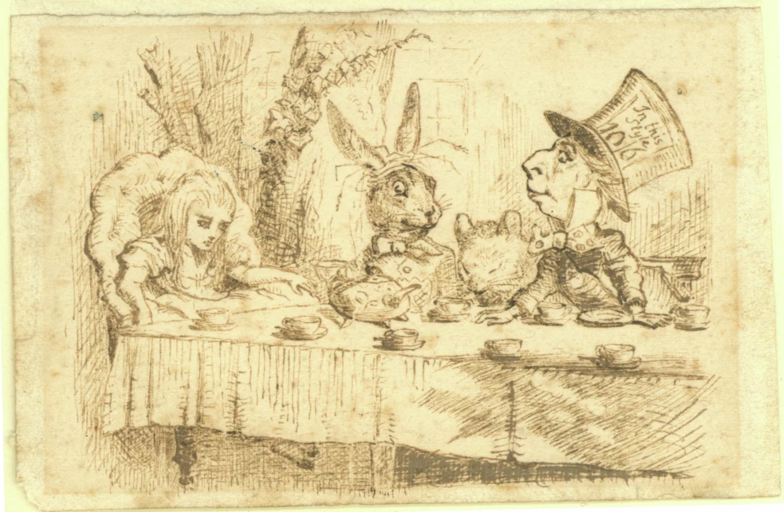 Original illustration by John Tenniel for Alice’s Adventures in Wonderland, by Lewis Carroll, first edition 1865.