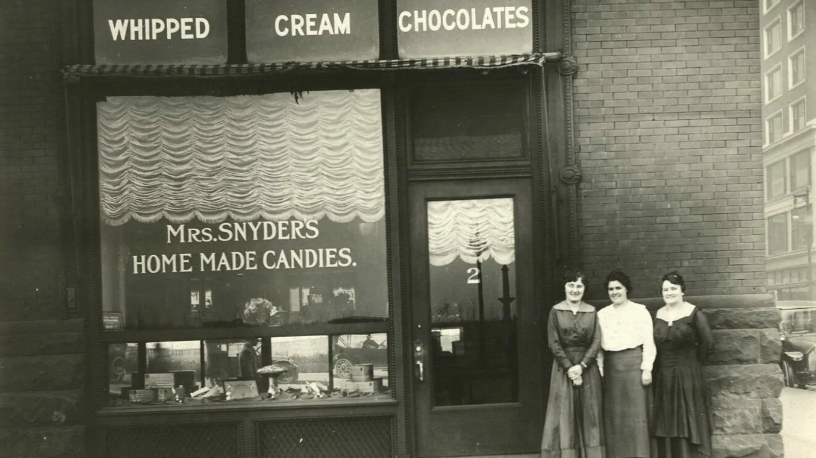 Mrs. Snyder's candy window display