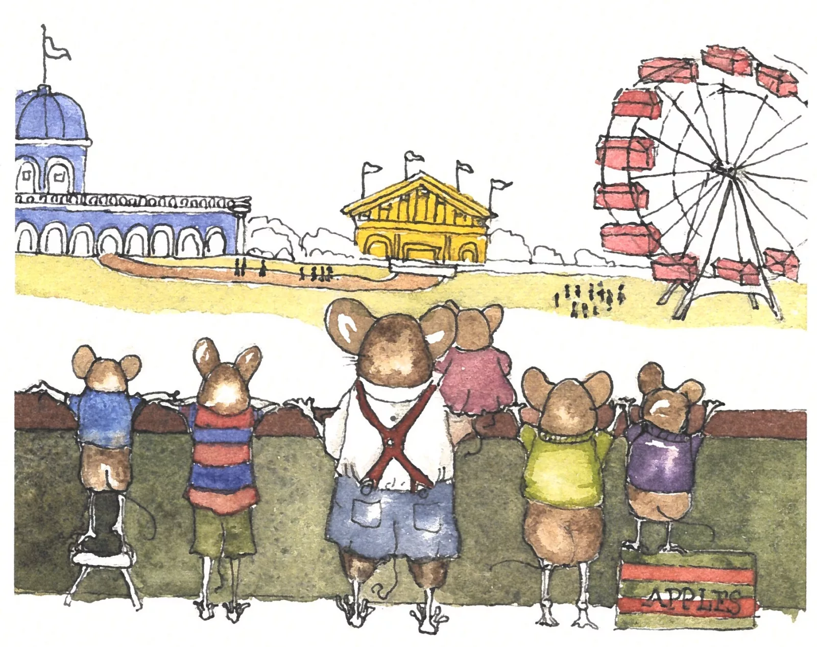From The Mouse with Wheels in His Head, by Gene Bradbury with illustrations by Victoria Wickell-Stewart