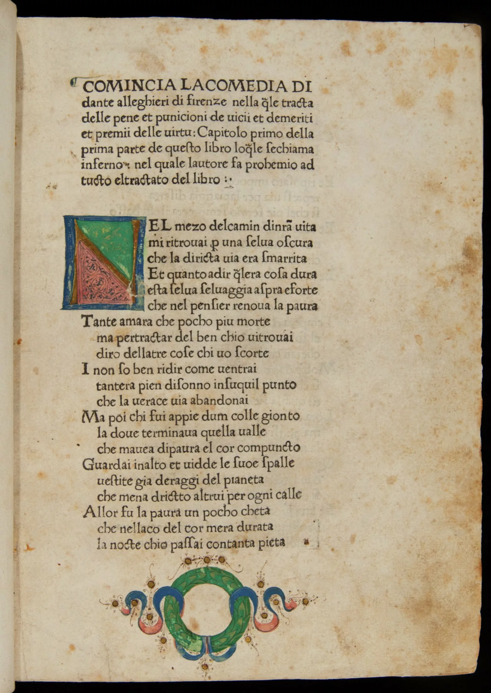Dante, Divine Comedy, VAULT folio Inc. 5723
