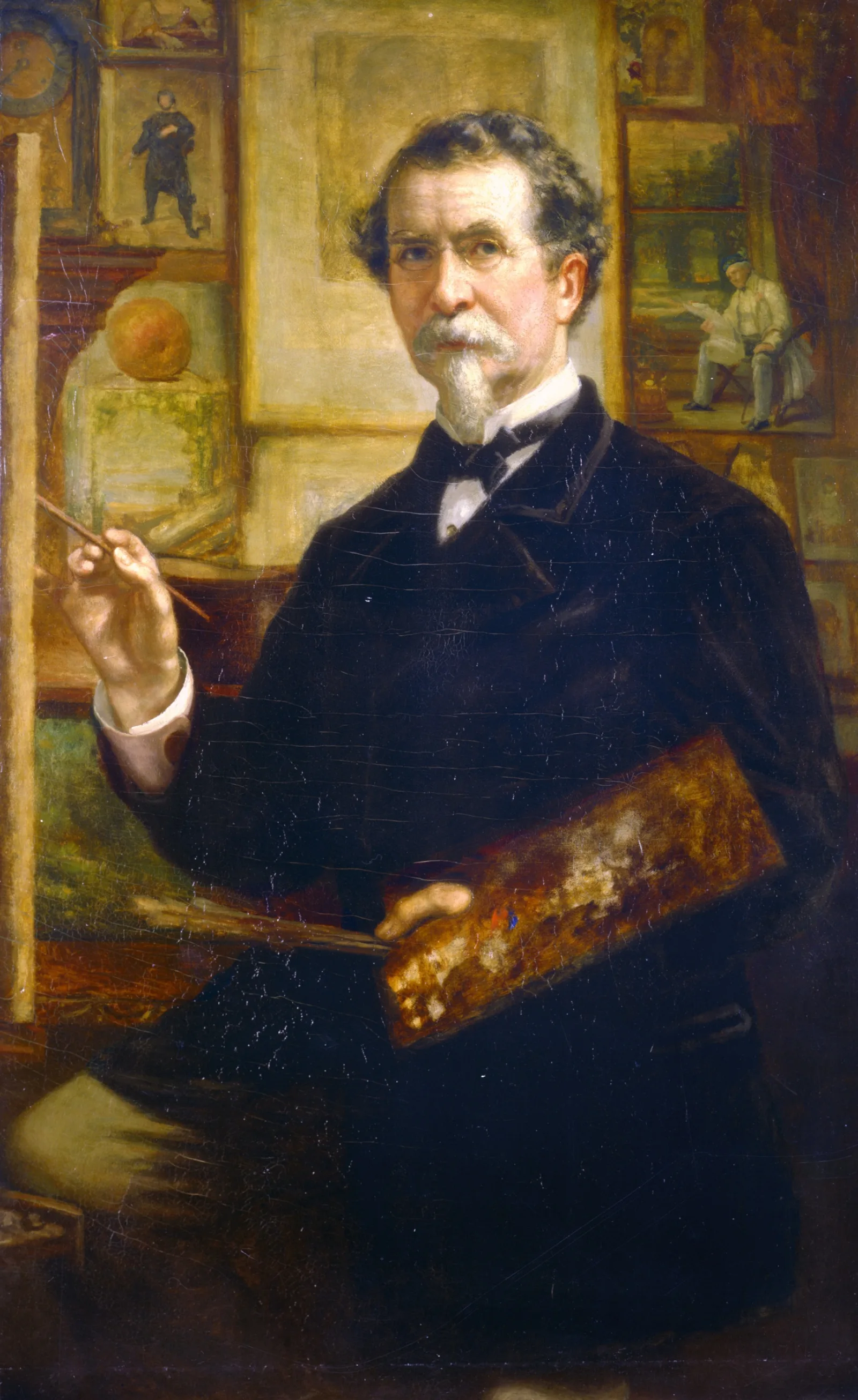 NL015 Painting Self Portrait by George P A Healy